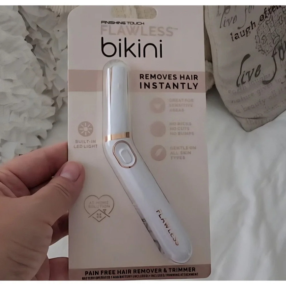 New Finishing Touch Flawless Bikini Shaver & Trimmer Hair Remover Women/Dry Use